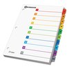 Cardinal Table of Contents Index Divider 10 Tabs, Recycled 71018